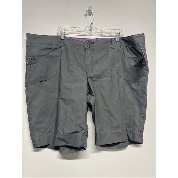 ROUTE 66 Original Clothing Co Shorts Women's ‎ 24W Gray 100% Cotton - Picture 1 of 4